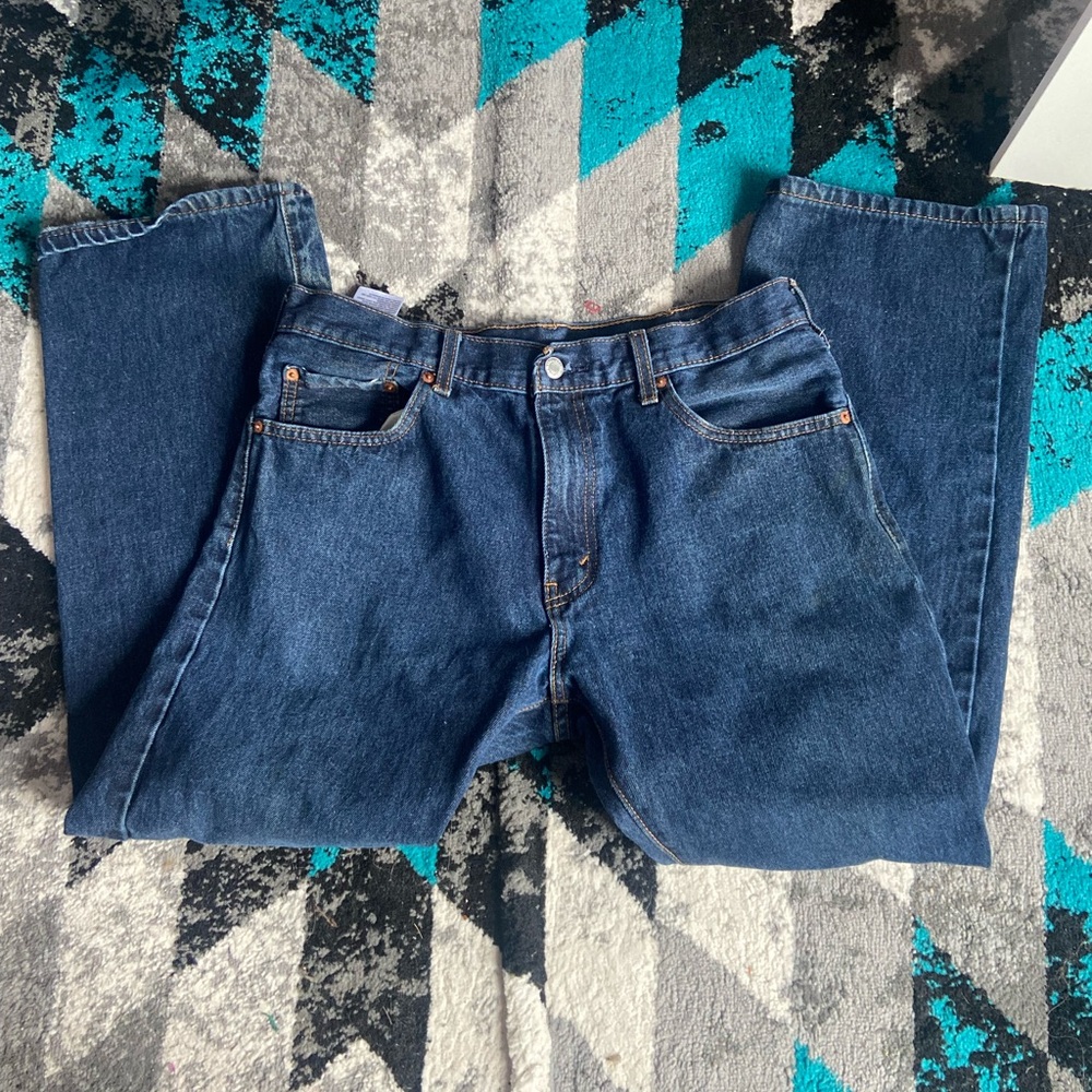 Men's Relaxed Fit Blue Jeans